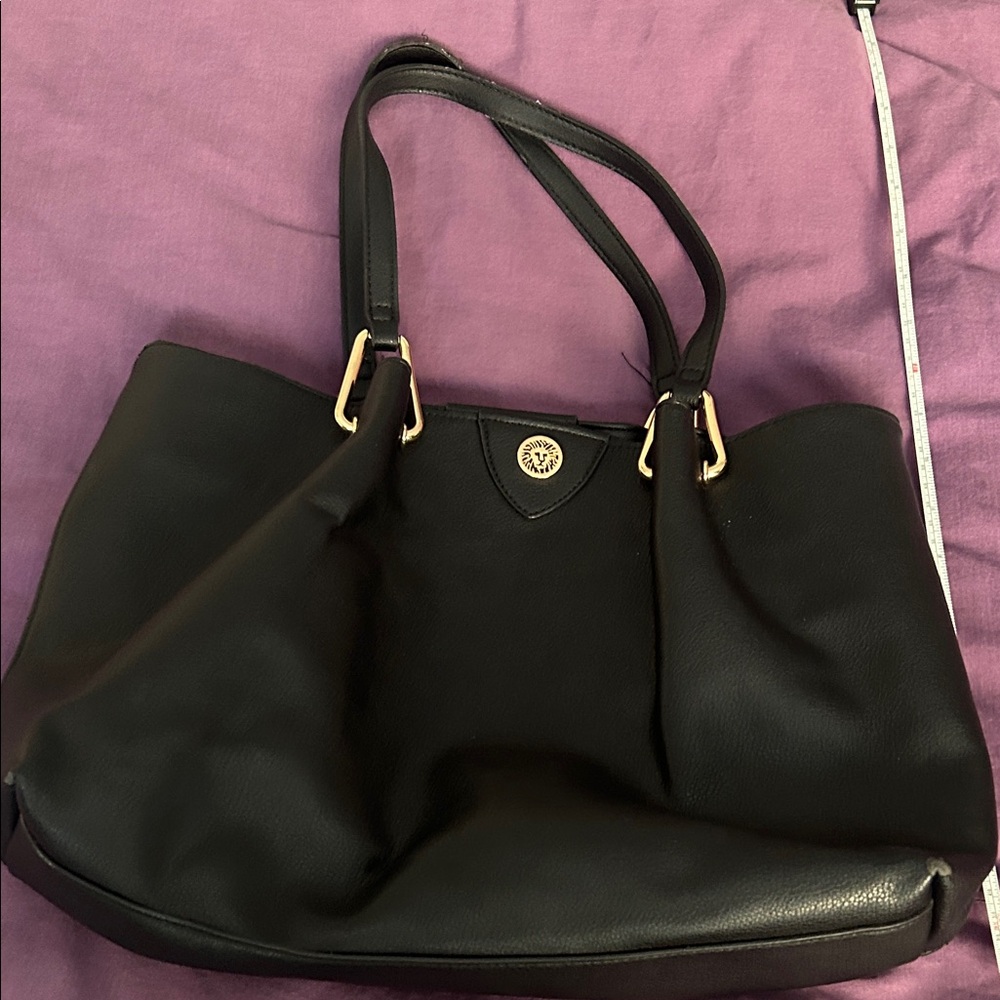 Anne Klein Elegant Black Leather purse NWOT